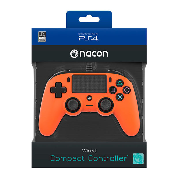 Nacon PS4 Wired Controller - Orange Nacon PS4 Wired Controller - Orange